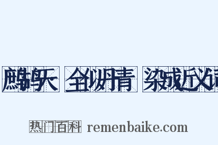 鹧鸪天·全似丹青搵染成近义词是什么意思的图片